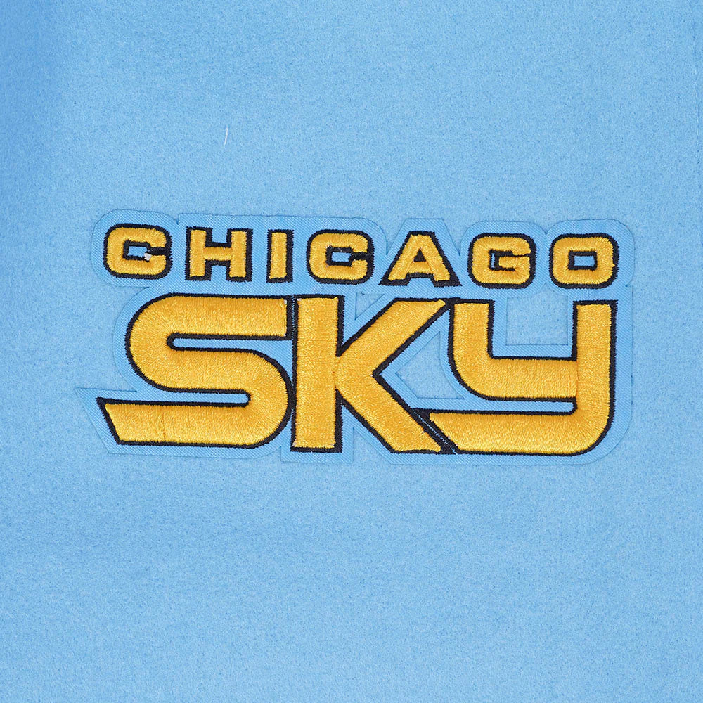 WNBA CHICAGO SKY RETRO CLASSICS WOMEN'S RIB WOOL VARSITY JACKET