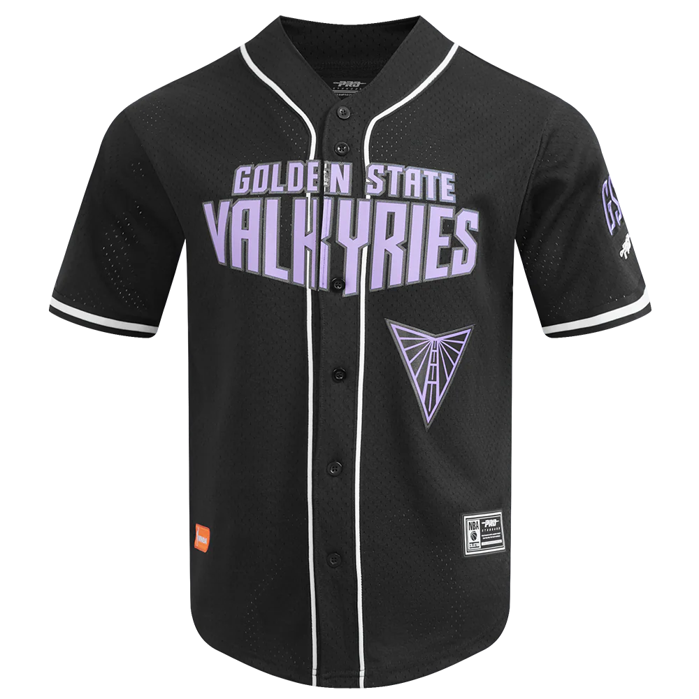 WNBA GOLDEN STATE VALKYRIES MESH MEN'S MESH BUTTON DOWN SHIRT