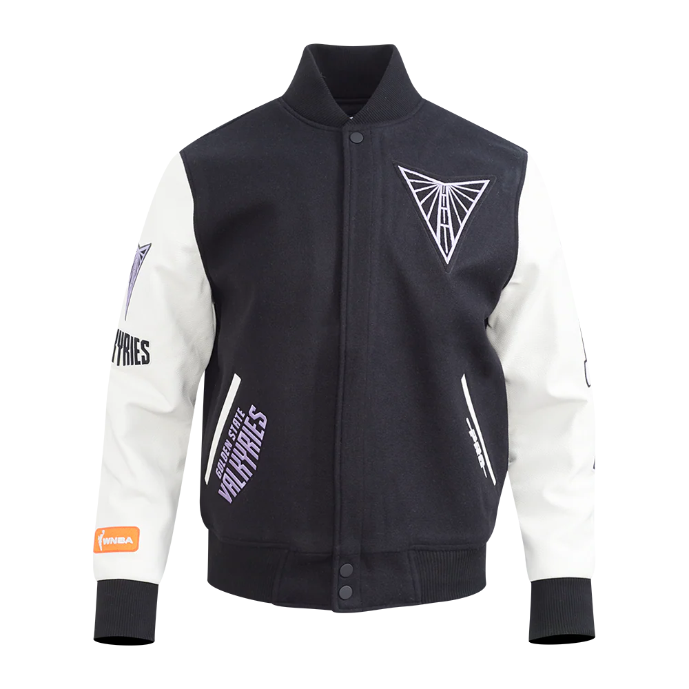 WNBA GOLDEN STATE VALKYRIES CLASSIC CHENILLE MEN'S WOOL VARSITY JACKET