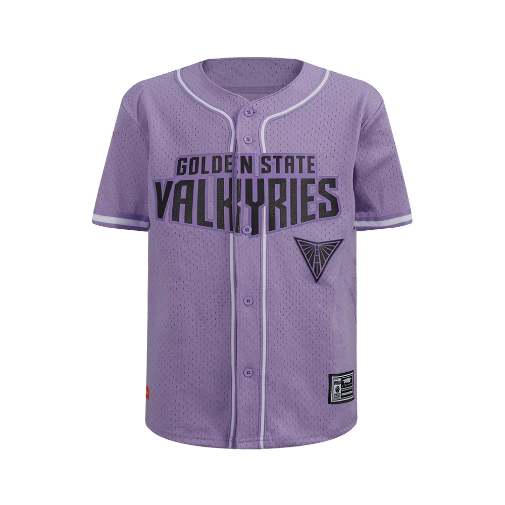 WNBA GOLDEN STATE VALKYRIES CLASSICL BIG BOY'S MESH BUTTON DOWN SHIRT