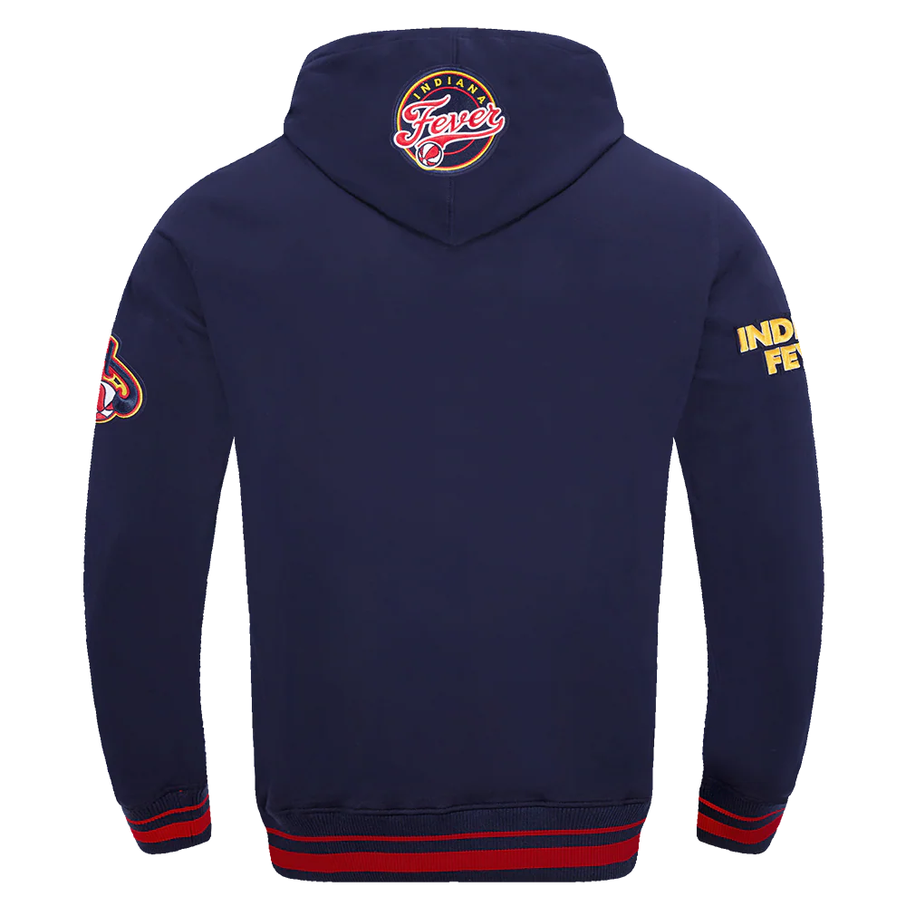 WNBA INDIANA FEVER RETRO CLASSICS MEN'S RIB FLEECE PULLOVER HOODIE