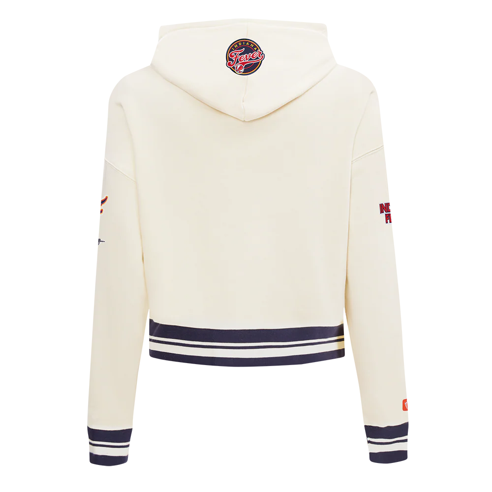 WNBA INDIANA FEVER RETRO CLASSICS WOMEN'S RIB FLC CROPPED PO HOODIE