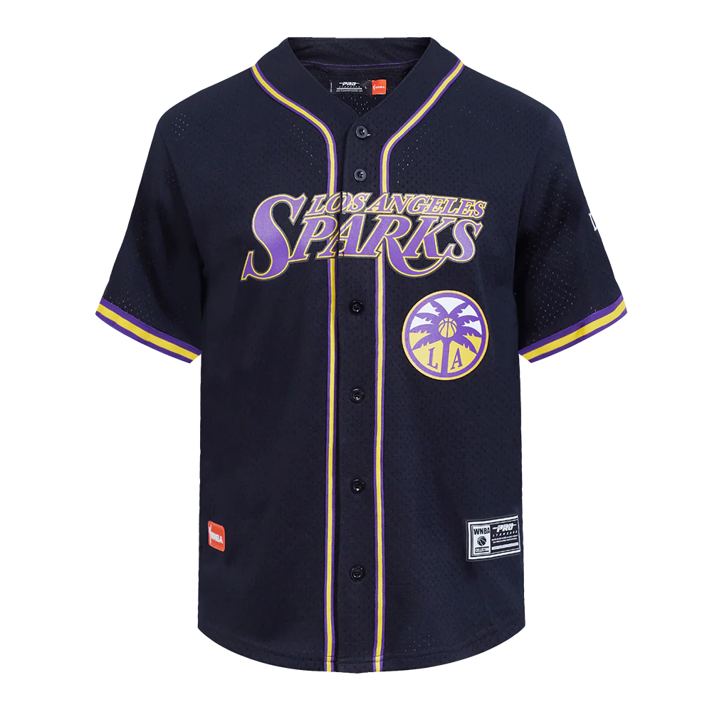 WNBA LOS ANGELES SPARKS MESH MEN'S BUTTON DOWN SHIRT