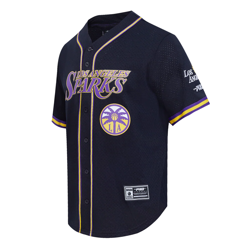 WNBA LOS ANGELES SPARKS MESH MEN'S BUTTON DOWN SHIRT