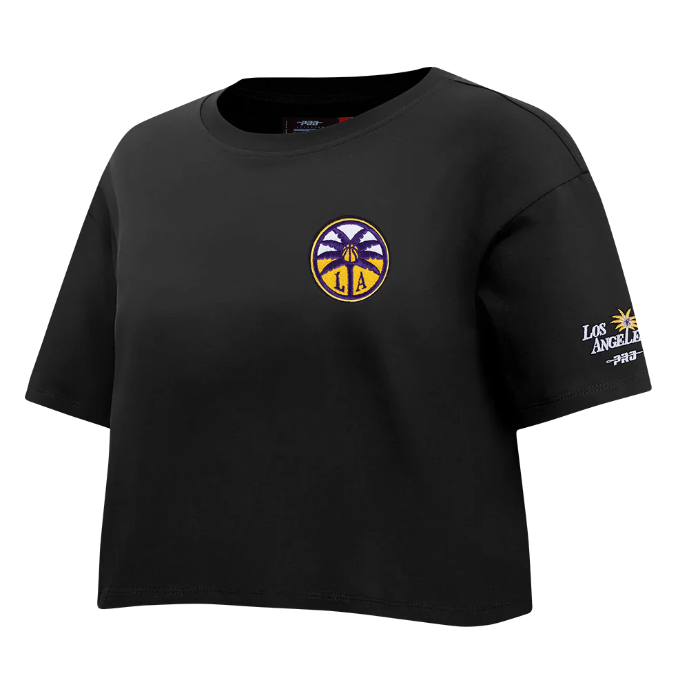 WNBA LOS ANGELES SPARKS CLASSIC ESSENTIALS WOMEN'S SINGLE JERSEY BOXY TEE