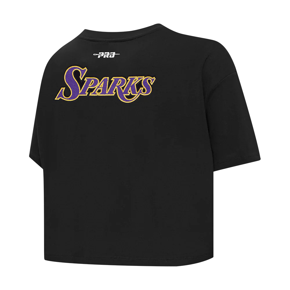 WNBA LOS ANGELES SPARKS CLASSIC ESSENTIALS WOMEN'S SINGLE JERSEY BOXY TEE