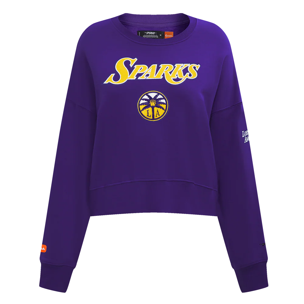 WNBA LOS ANGELES SPARKS CLASSIC ESSENTIALS WOMEN'S FLEECE CREWNECK