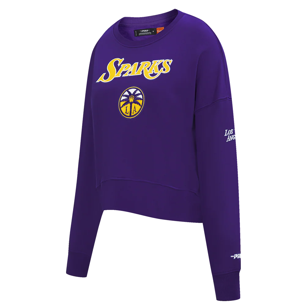 WNBA LOS ANGELES SPARKS CLASSIC ESSENTIALS WOMEN'S FLEECE CREWNECK