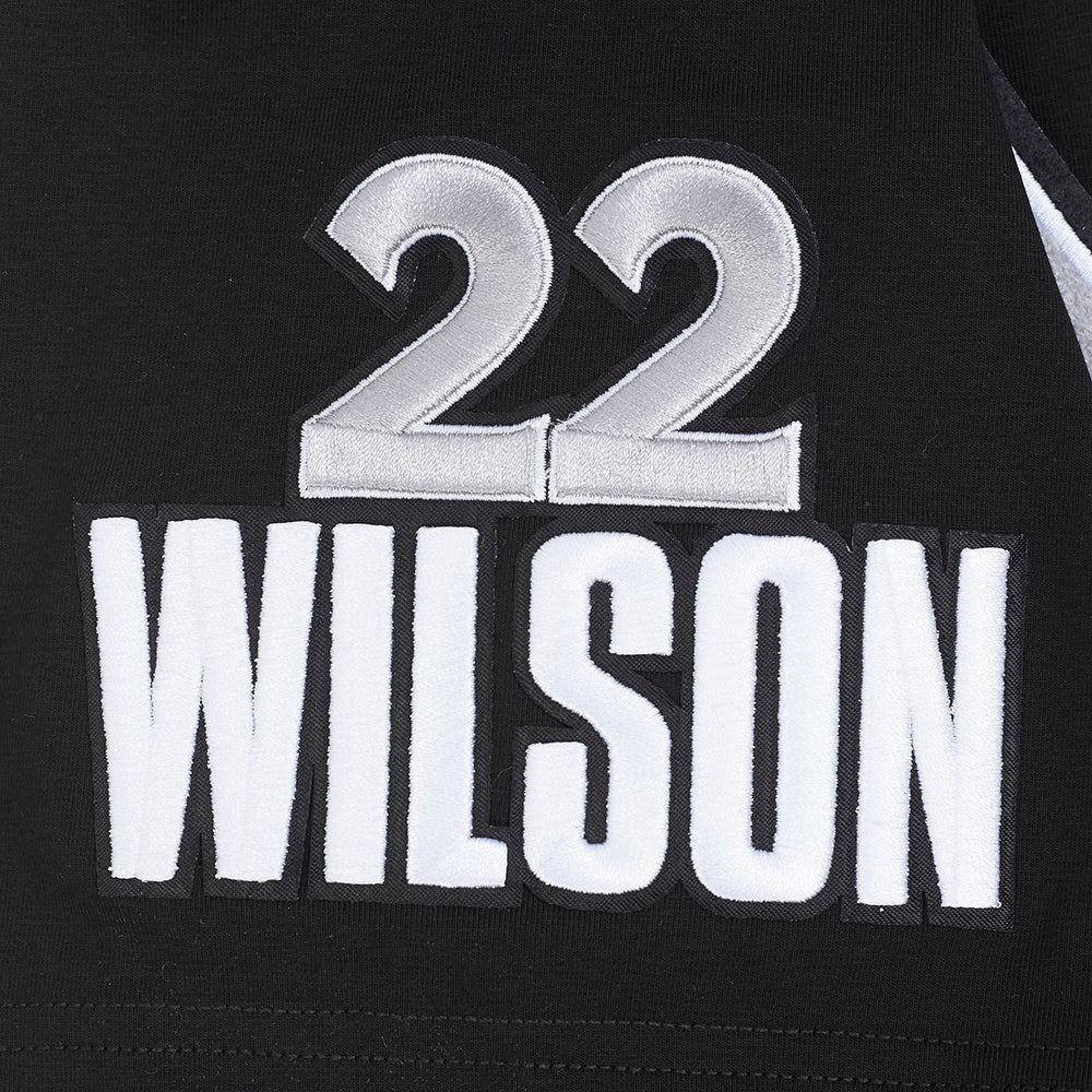 WNBA LAS VEGAS ACES A'JA WILSON #22 CLASSIC PLAYER NAME AND NUMBER MEN'S SINGLE JERSEY TEE