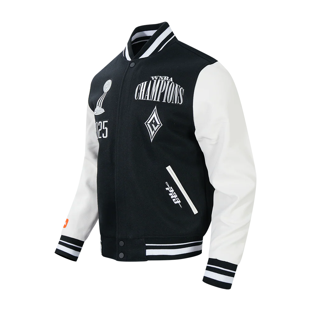 LAS VEGAS ACES WNBA FINALS 2025 MEN'S RIB WOOL VARSITY JACKET