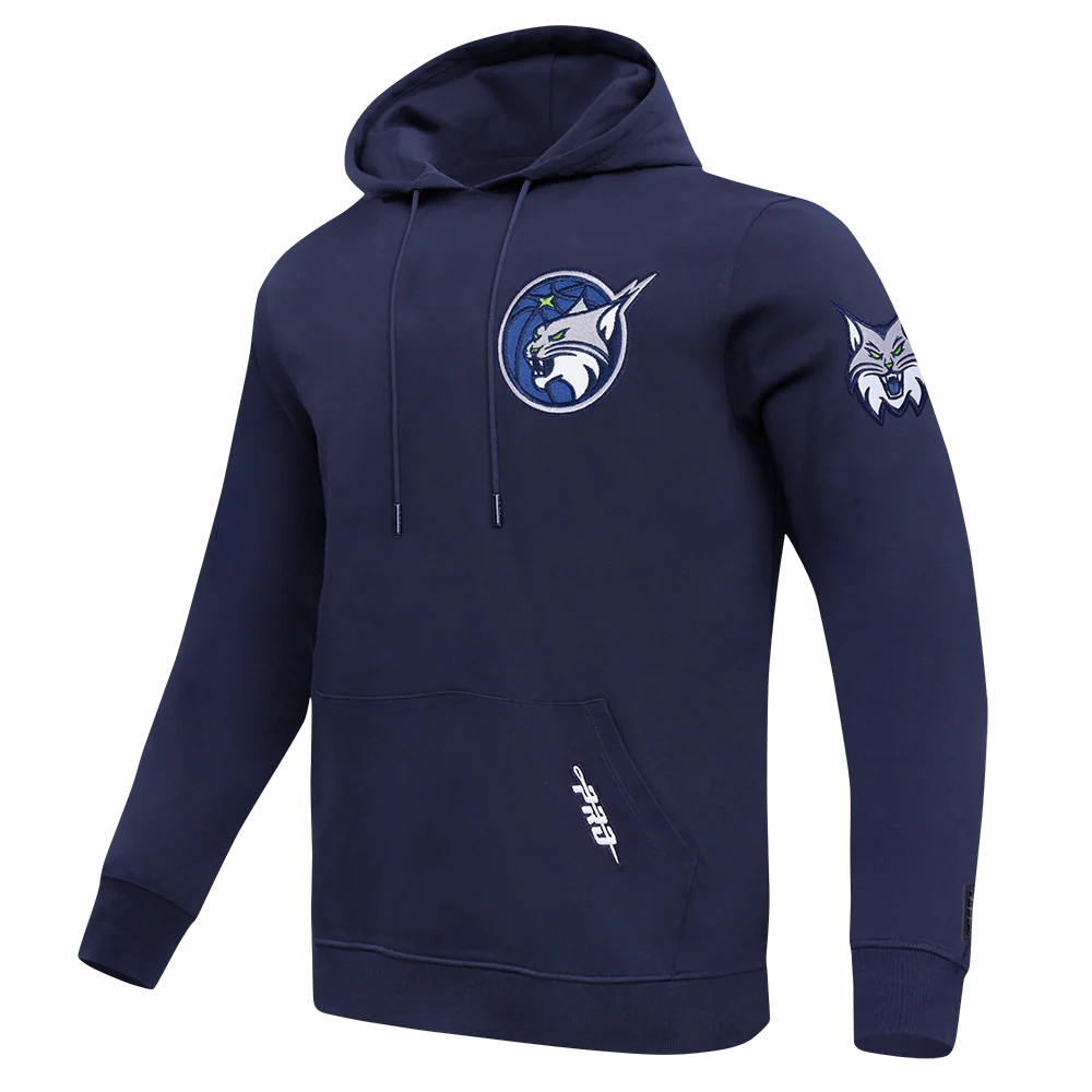 WNBA MINNESOTA LYNX CLASSIC CHENILLE MEN'S DOUBLE KNIT PULLOVER HOODIE