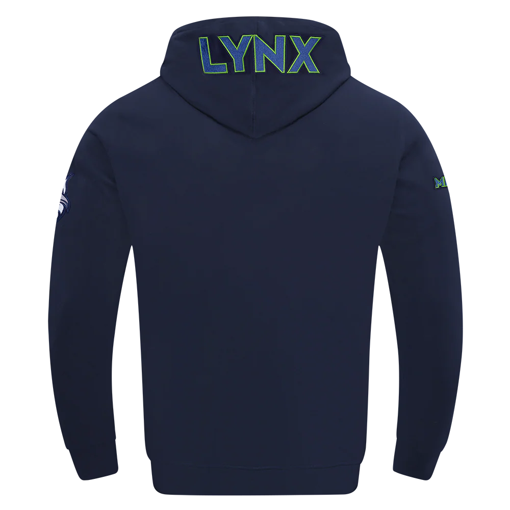 WNBA MINNESOTA LYNX CLASSIC CHENILLE MEN'S DOUBLE KNIT PULLOVER HOODIE