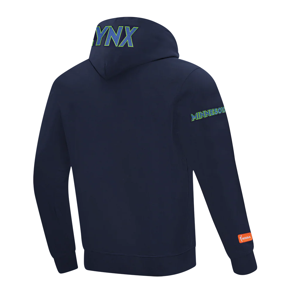 WNBA MINNESOTA LYNX CLASSIC CHENILLE MEN'S DOUBLE KNIT PULLOVER HOODIE