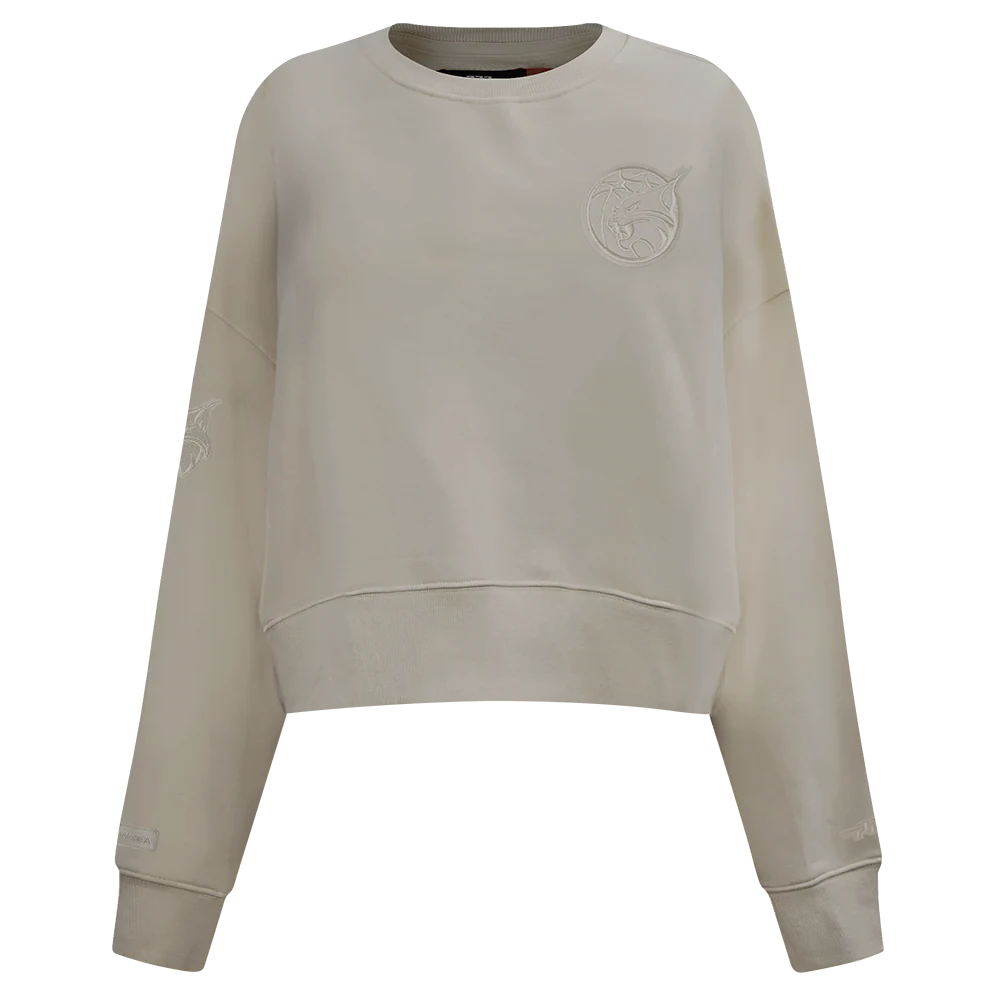 WNBA MINNESOTA LYNX NEUTRAL WOMEN'S FLEECE CREWNECK