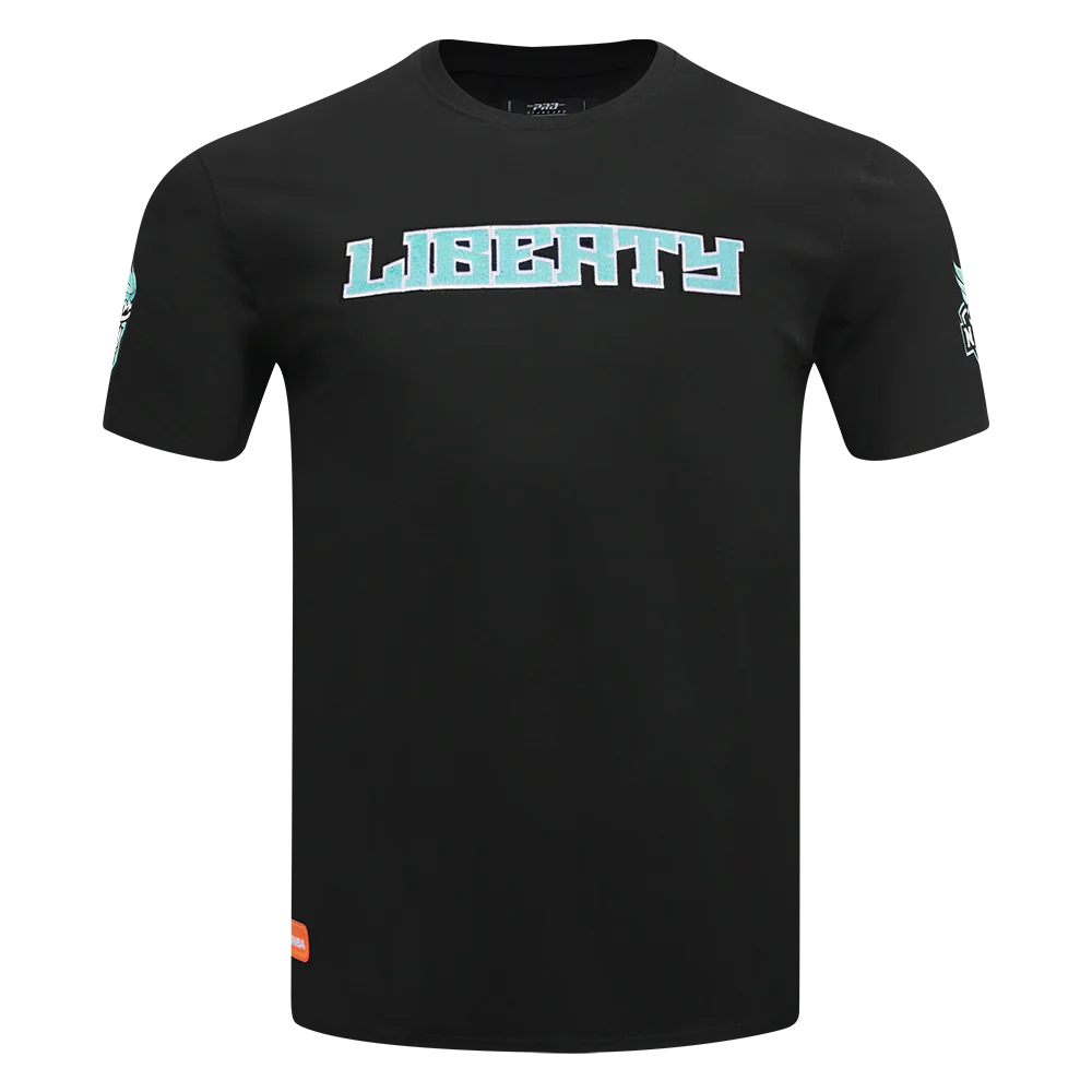 WNBA NEW YORK LIBERTY CLASSIC CHENILLE MEN'S SINGLE JERSEY TEE