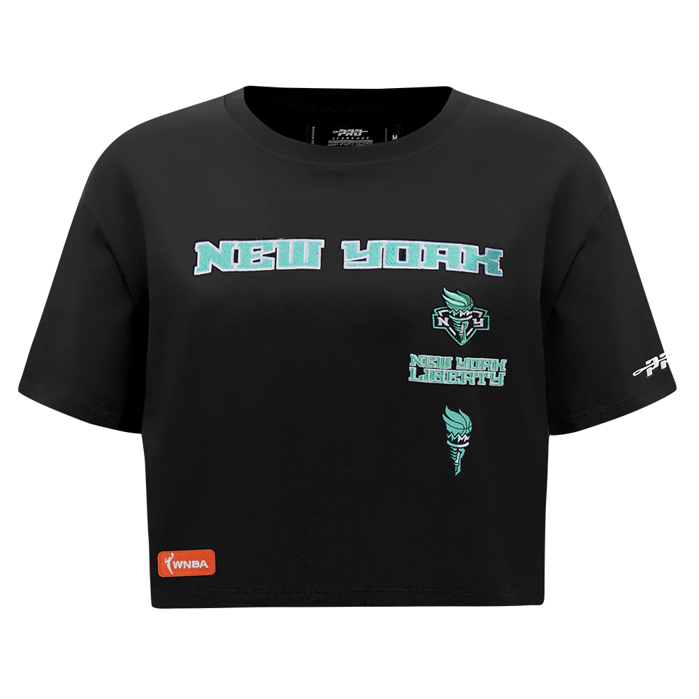 WNBA NEW YORK LIBERTY RETRO CLASSICS WOMEN'S SINGLE JERSEY BOXY TEE