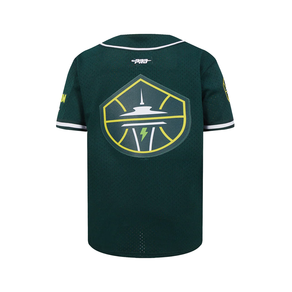 WNBA SEATTLE STORM CLASSIC MESH BIG BOY'S BUTTON DOWN SHIRT