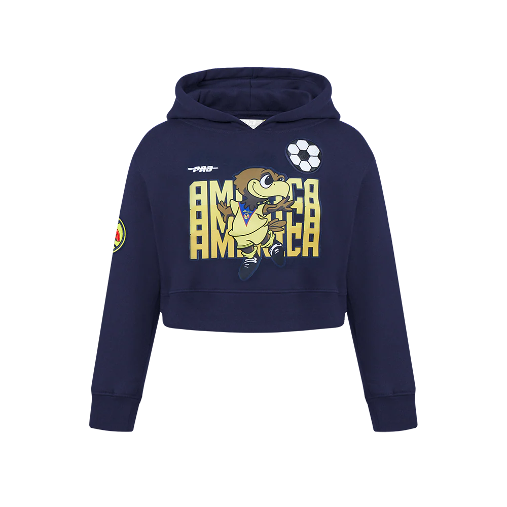LIGA MX CLUB AMERICA STADIUM BIG GIRLS FLEECE PULLOVER HOODIE