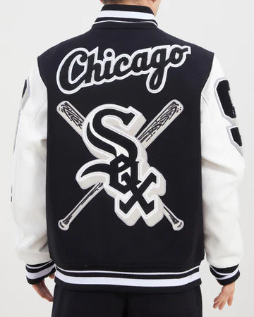 CHICAGO WHITE SOX MASH UP LOGO VARSITY JACKET
