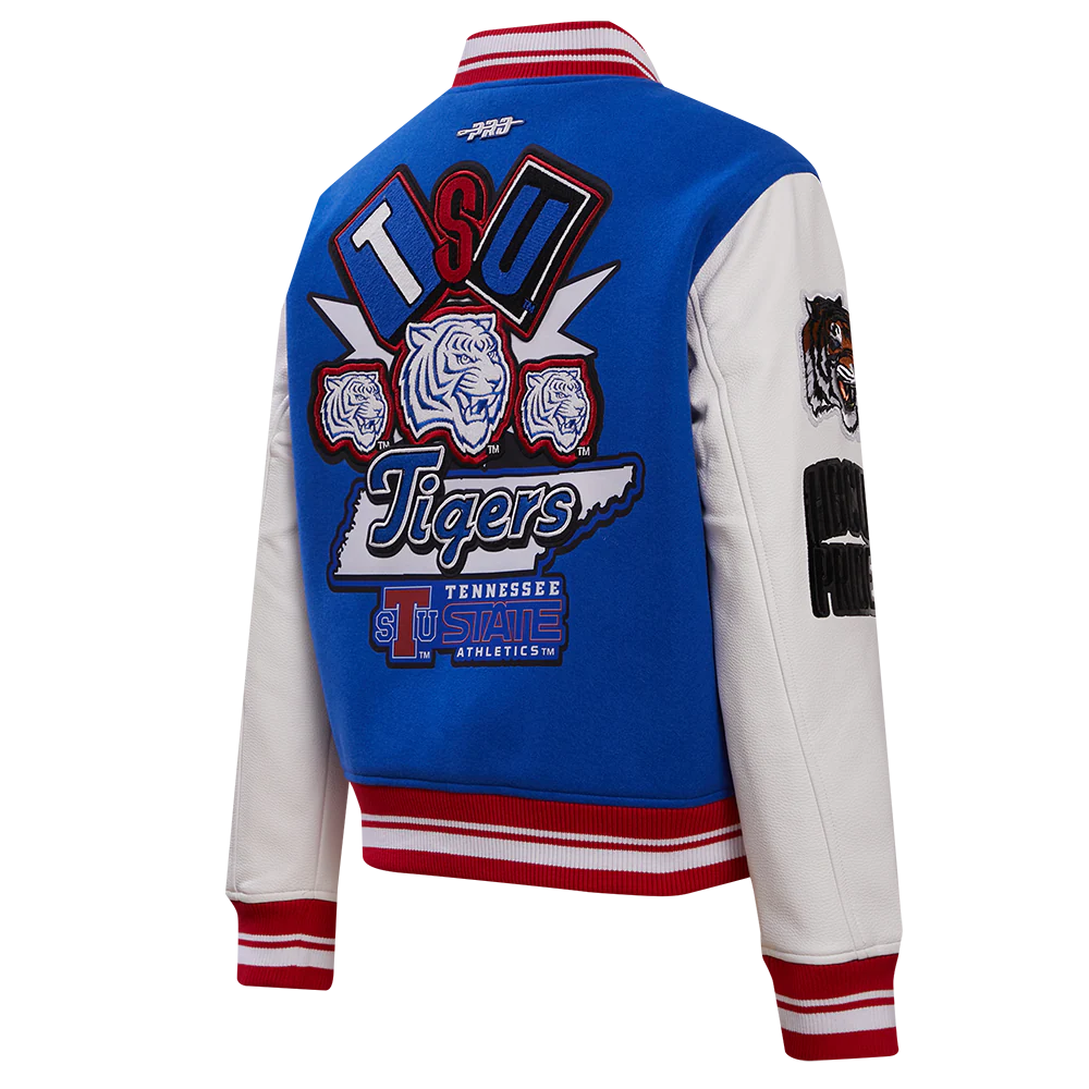 TENNESSEE STATE UNIVERSITY HOMECOMING RIB WOOL VARSITY JACKET