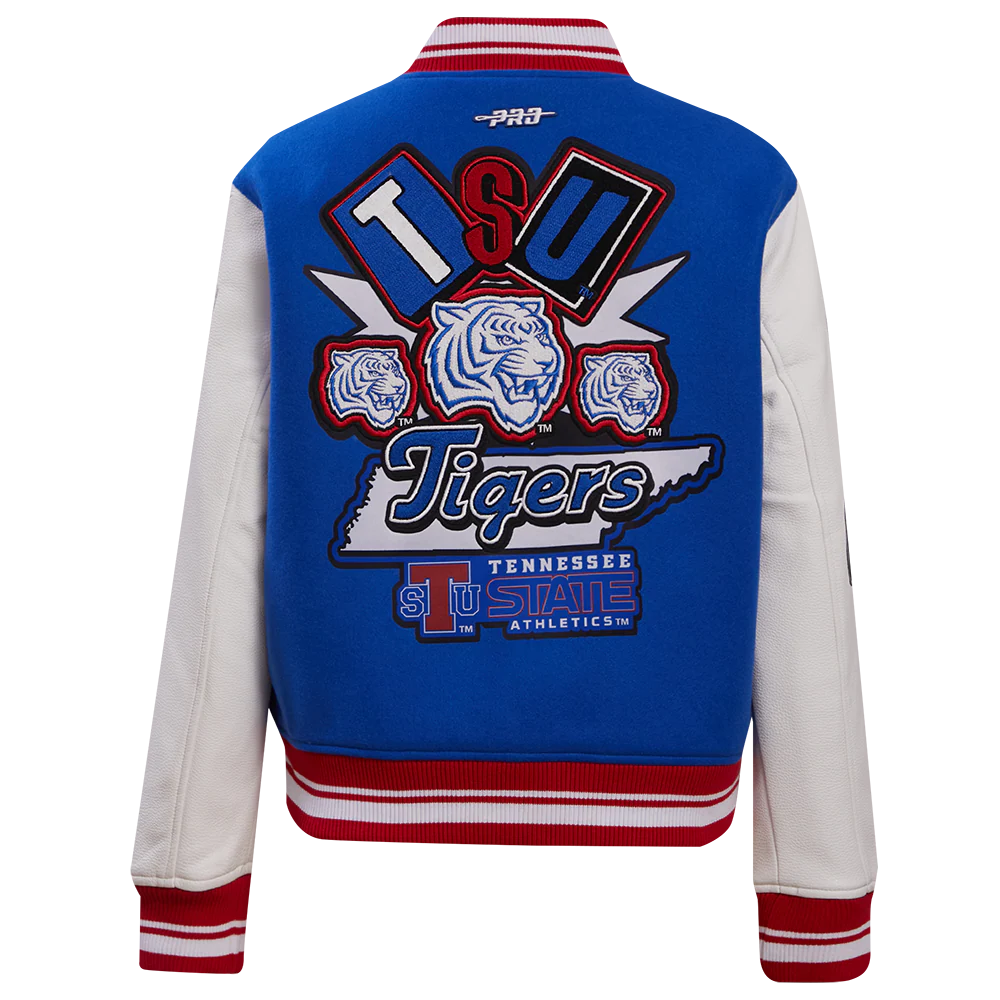 TENNESSEE STATE UNIVERSITY HOMECOMING RIB WOOL VARSITY JACKET