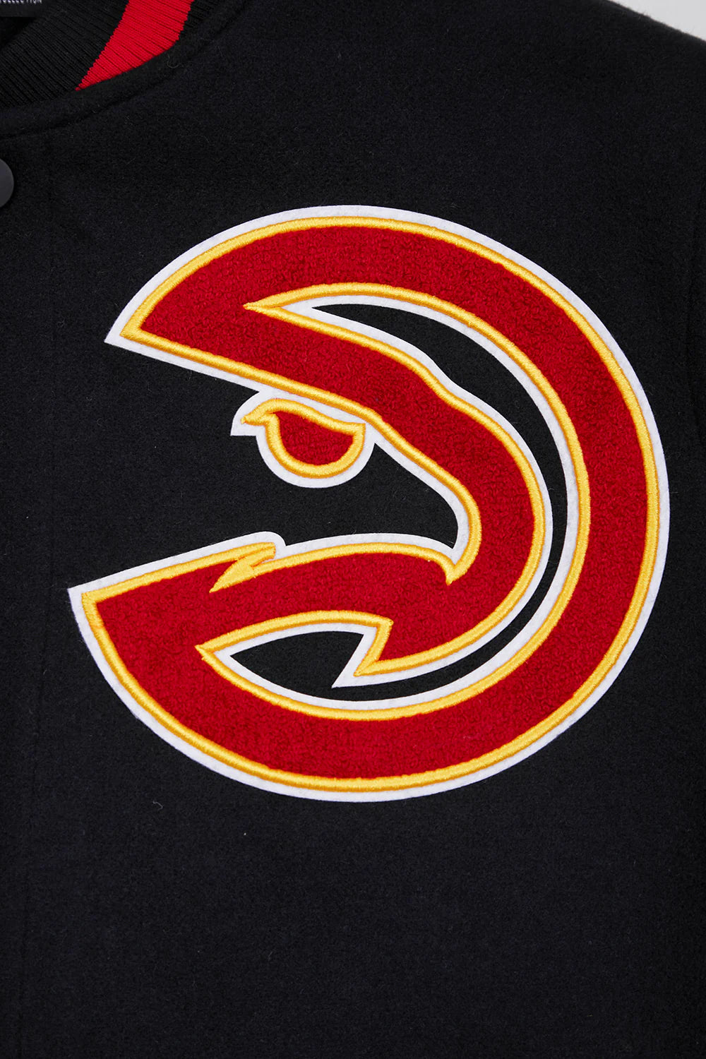 NBA ATLANTA HAWKS MASHUP MEN'S RIB WOOL VARSITY JACKET