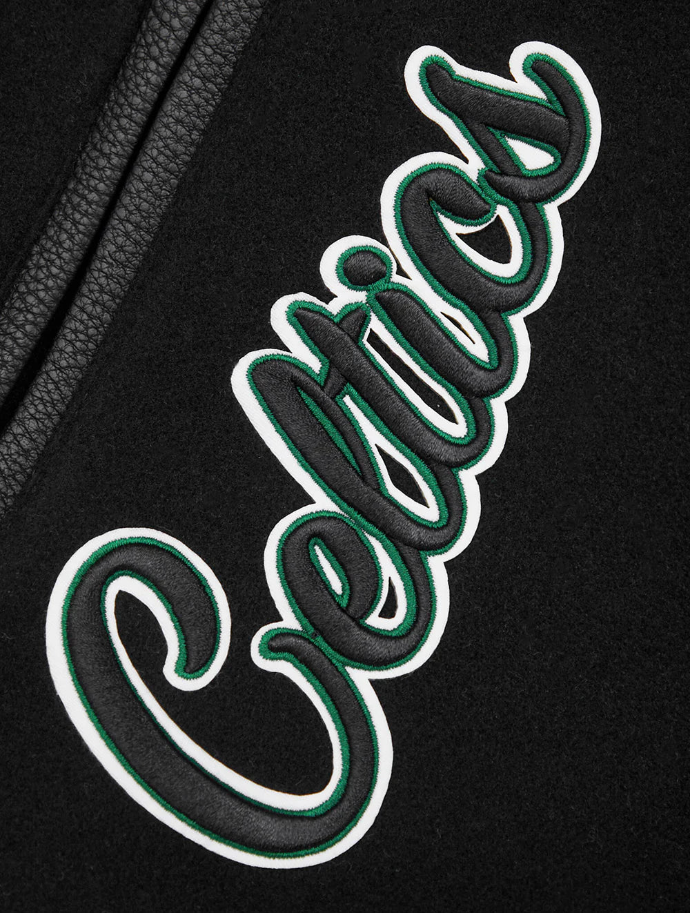 NBA BOSTON CELTICS MASHUP MEN'S RIB WOOL VARSITY JACKET