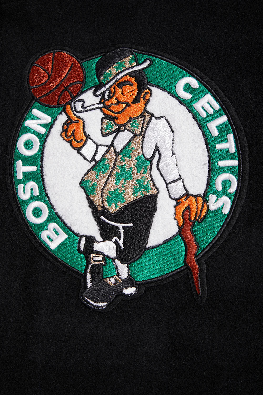 NBA BOSTON CELTICS RETRO CLASSIC MEN'S RIB WOOL VARSITY JACKET