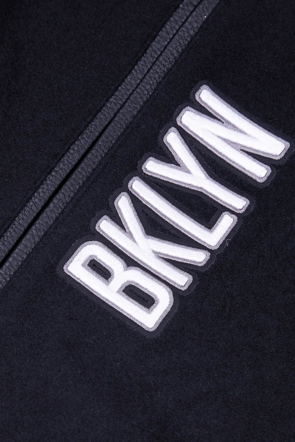 NBA BROOKLYN NETS RETRO CLASSIC MEN'S RIB WOOL VARSITY JACKET