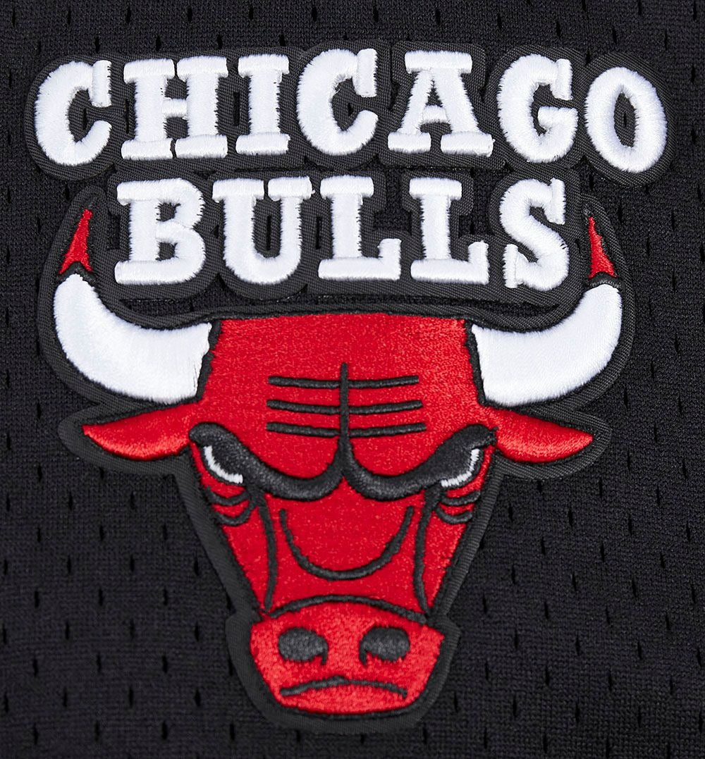 CHICAGO BULLS SCRIPT TAIL MESH BUTTON DOWN SHIRT