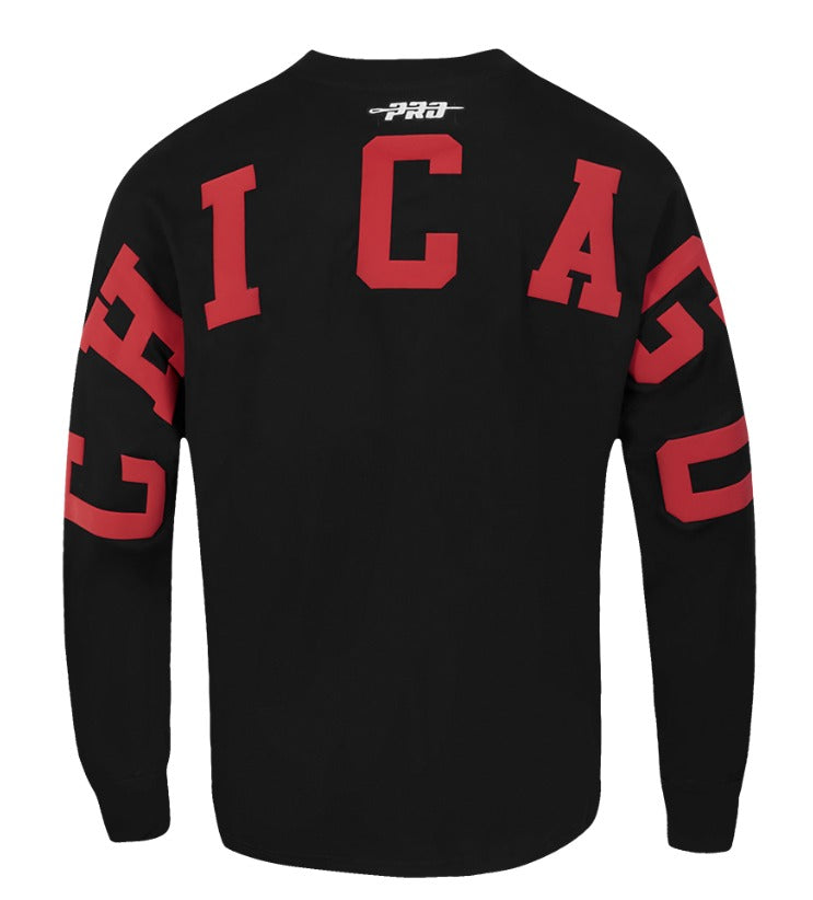 CHICAGO BULLS WINGSPAN M DROP SHOULDER LS TEE