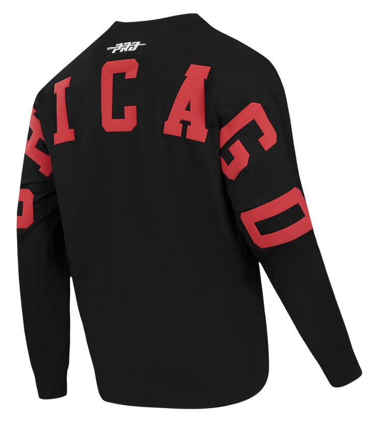 CHICAGO BULLS WINGSPAN M DROP SHOULDER LS TEE