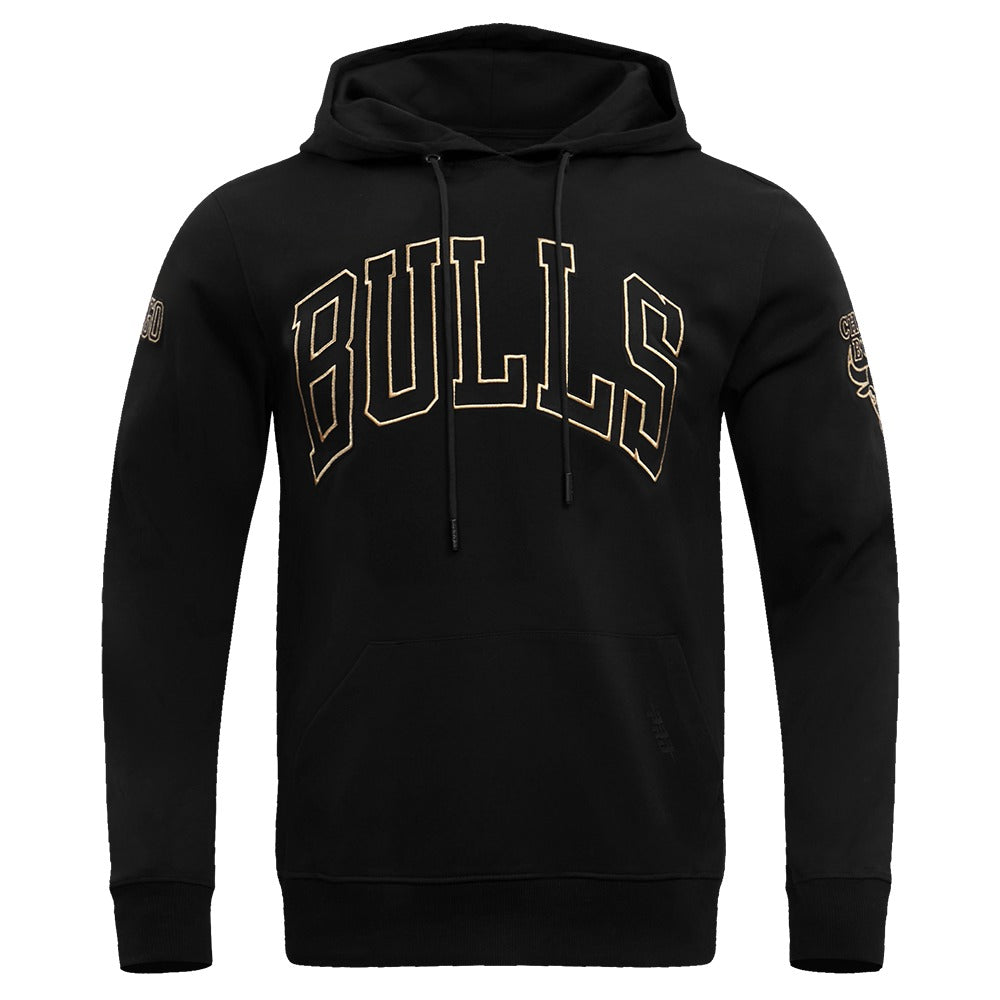 CHICAGO BULLS BLACK & GOLD DK PO HOODIE