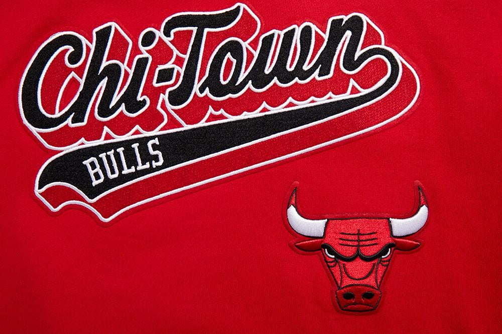 CHICAGO BULLS SCRIPT TAIL RIB FLC PO HOODIE