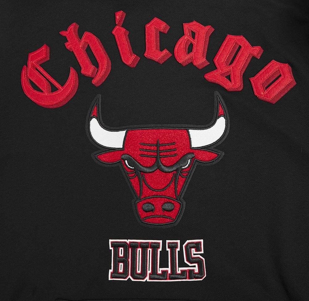 CHICAGO BULLS OLD ENGLISH FLC PO HOODIE