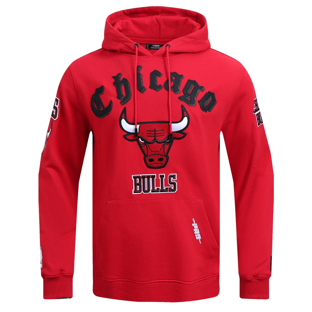 CHICAGO BULLS OLD ENGLISH FLC PO HOODIE