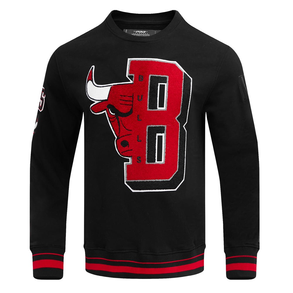 CHICAGO BULLS MASH UP RIB FLC CREWNECK