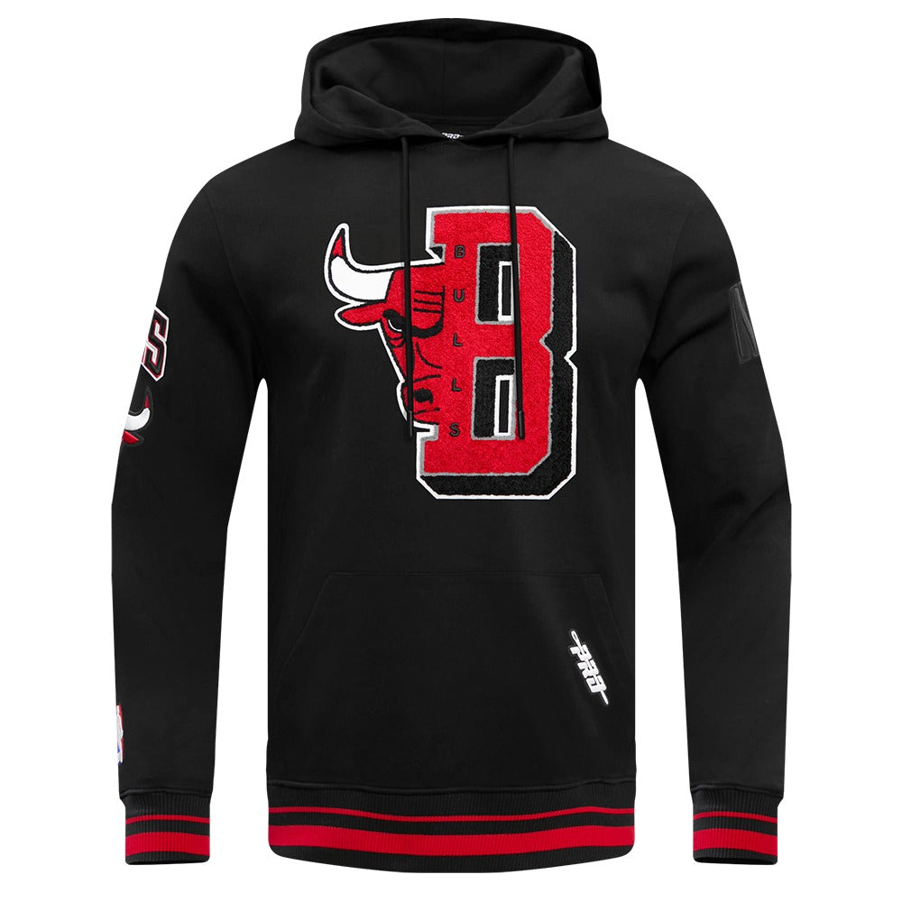 CHICAGO BULLS MASH UP RIB FLC PO HOODIE