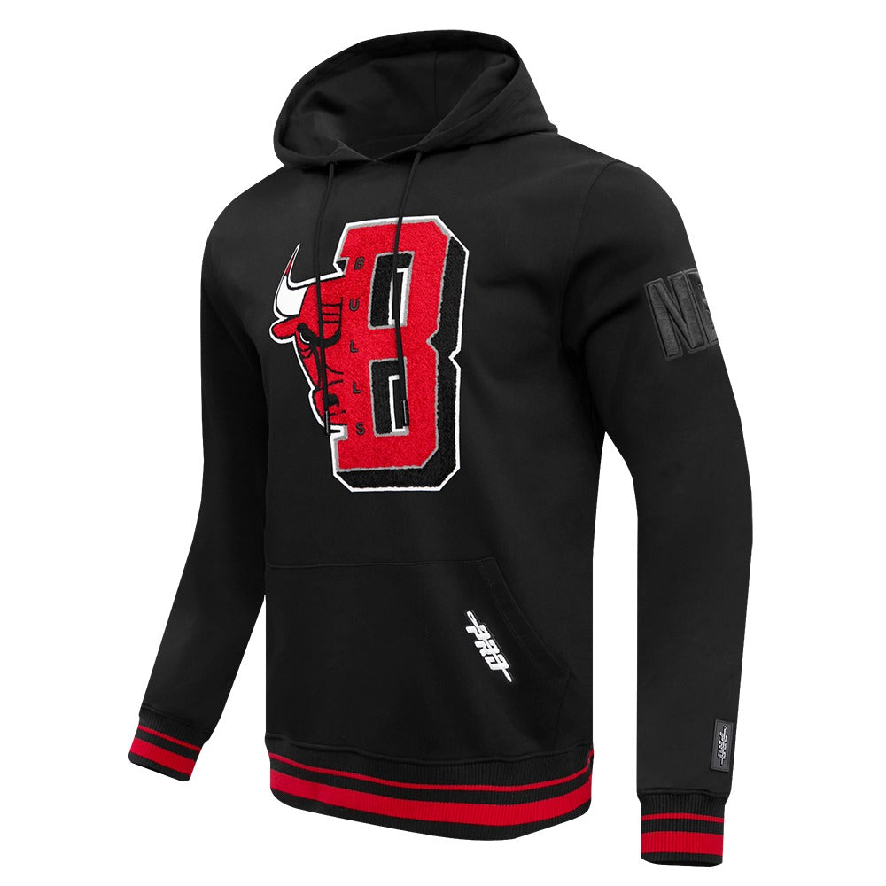 CHICAGO BULLS MASH UP RIB FLC PO HOODIE