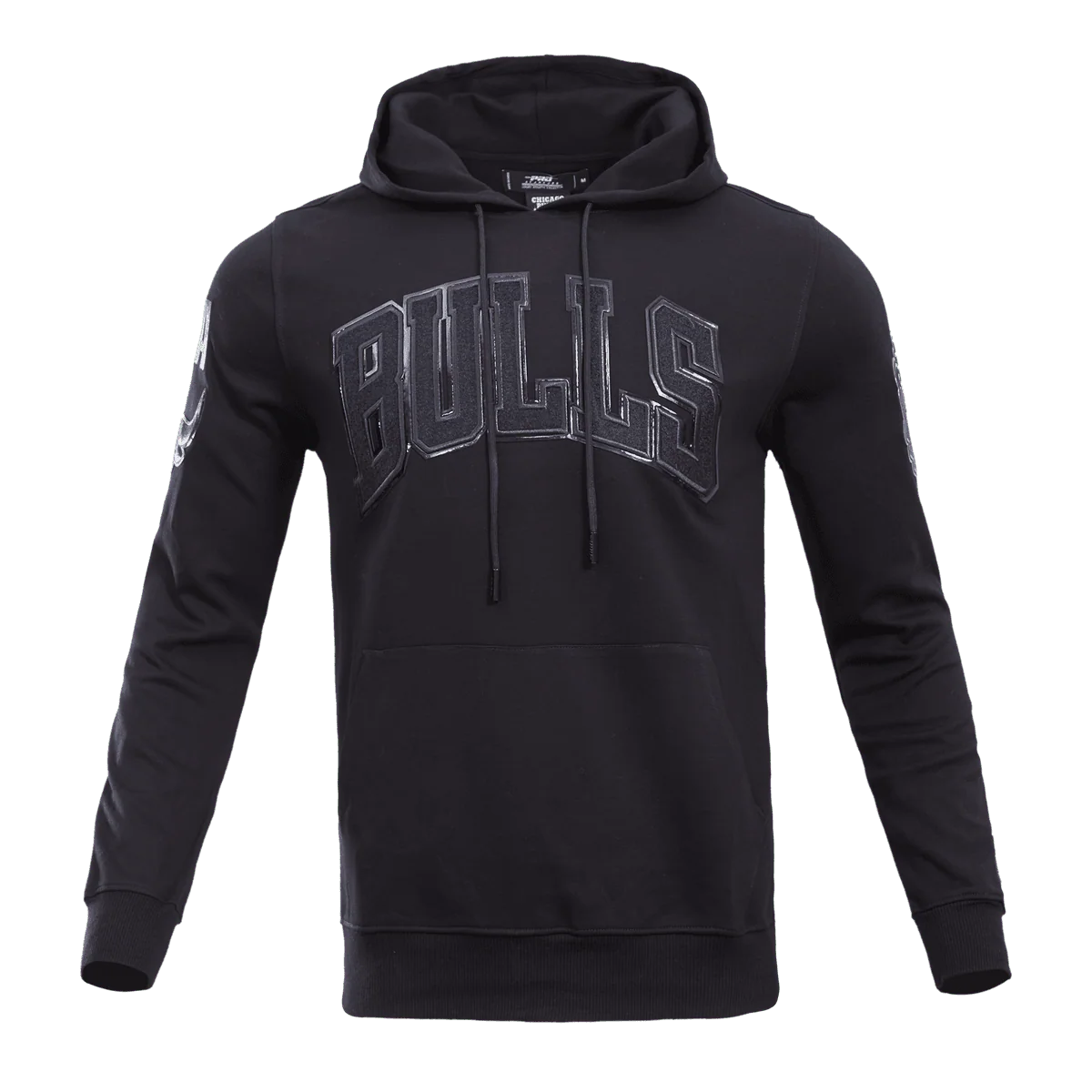 NBA CHICAGO BULLS TRIPLE BLACK LOGO HOODIE
