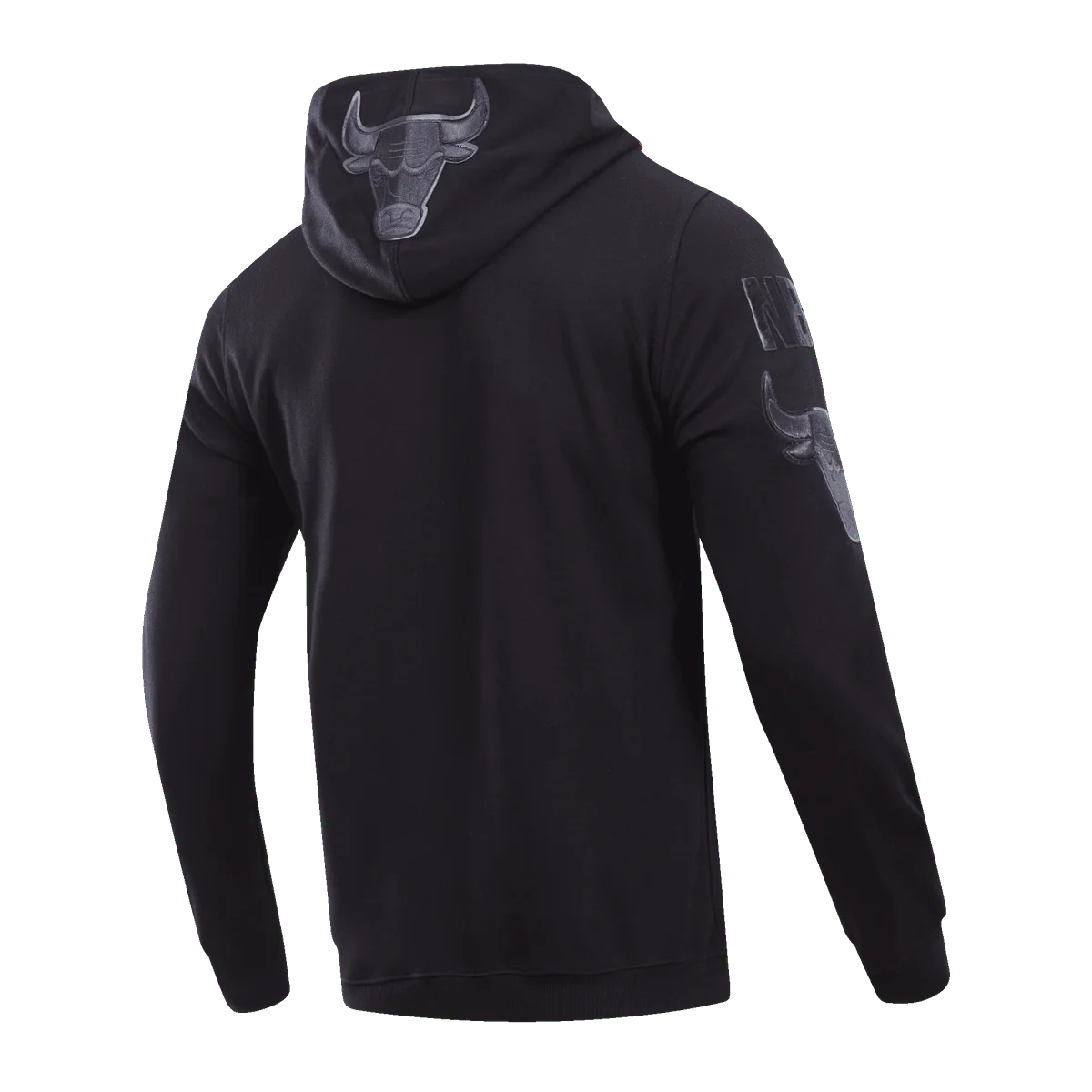 NBA CHICAGO BULLS TRIPLE BLACK LOGO HOODIE