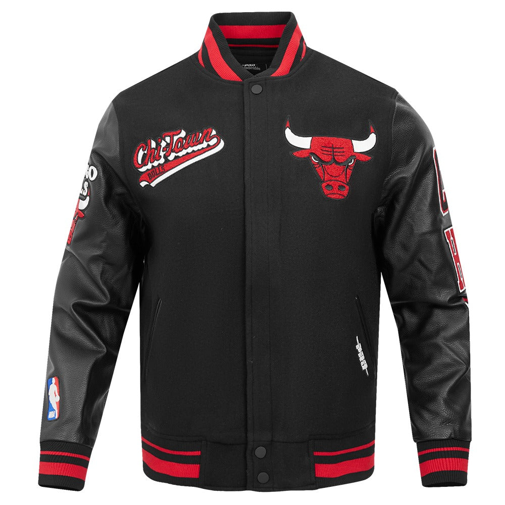 CHICAGO BULLS SCRIPT TAIL RIB WOOL VARSITY