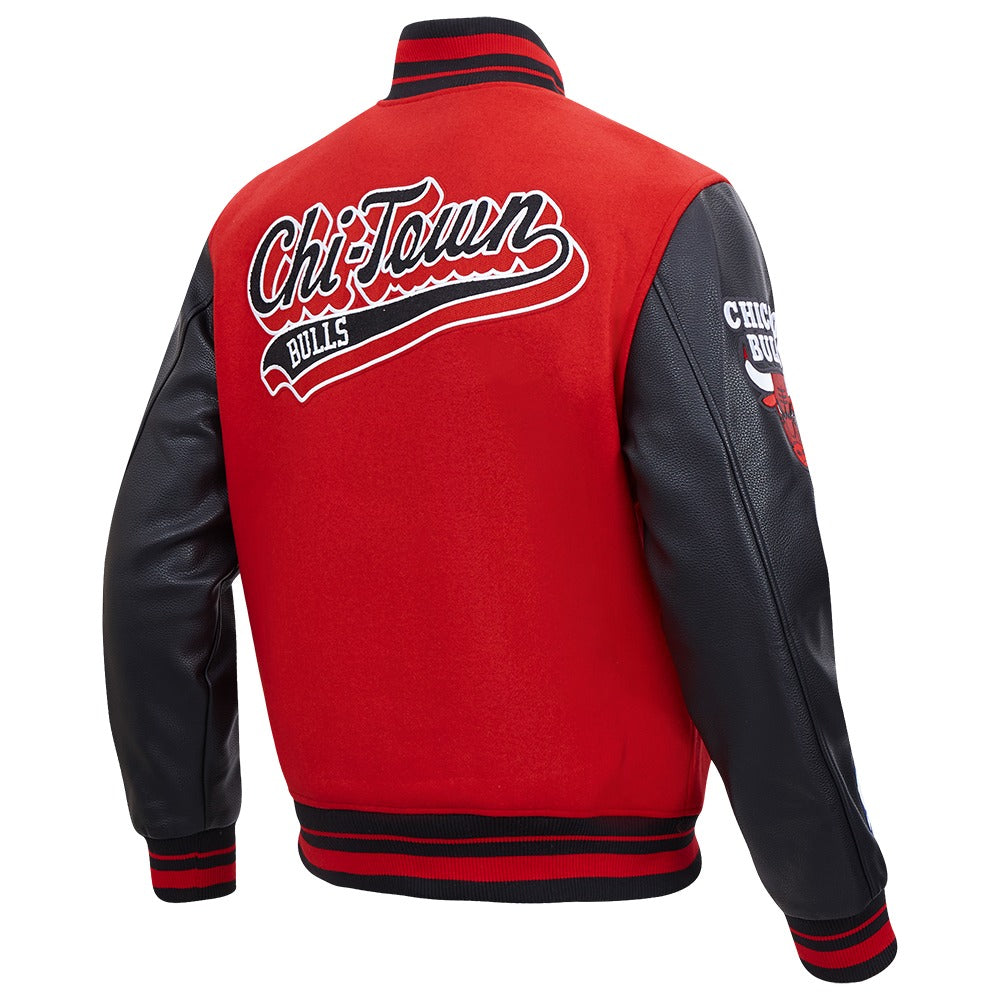 CHICAGO BULLS SCRIPT TAIL RIB WOOL VARSITY