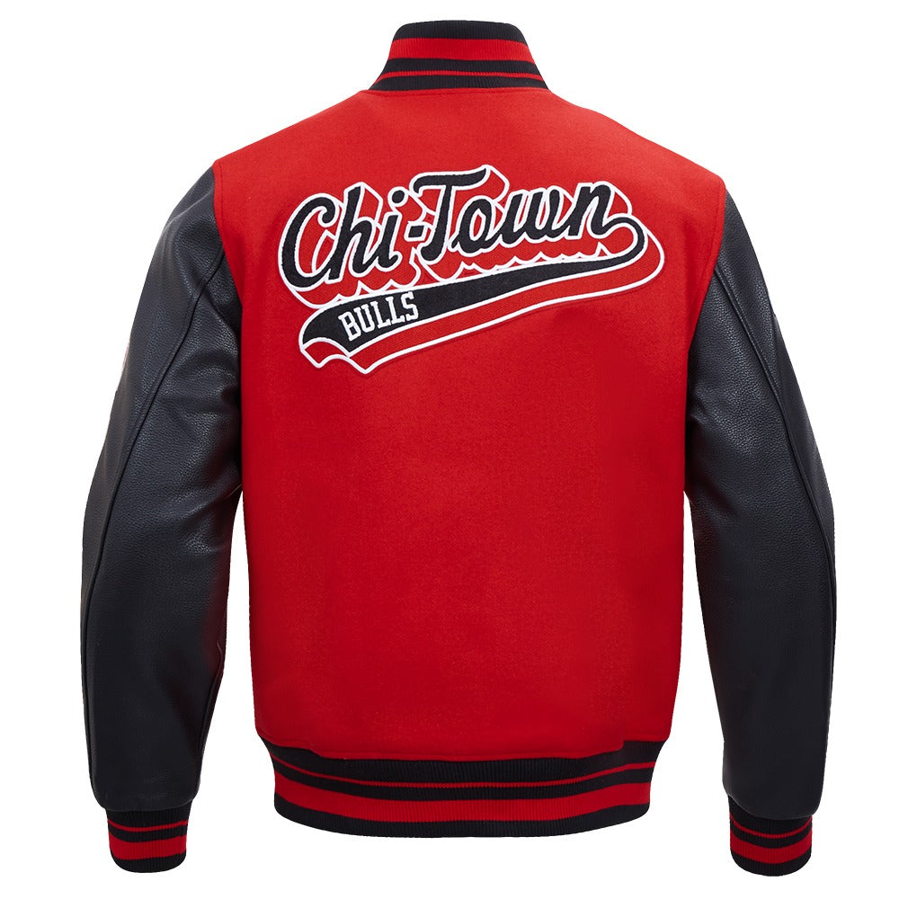 CHICAGO BULLS SCRIPT TAIL RIB WOOL VARSITY