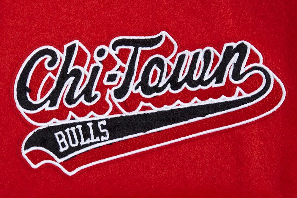 CHICAGO BULLS SCRIPT TAIL RIB WOOL VARSITY