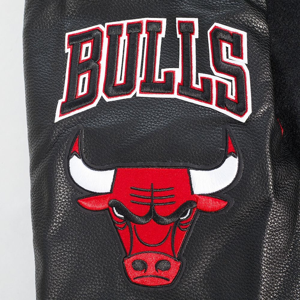 CHICAGO BULLS OLD ENGLISH RIB WOOL VARSITY JACKET