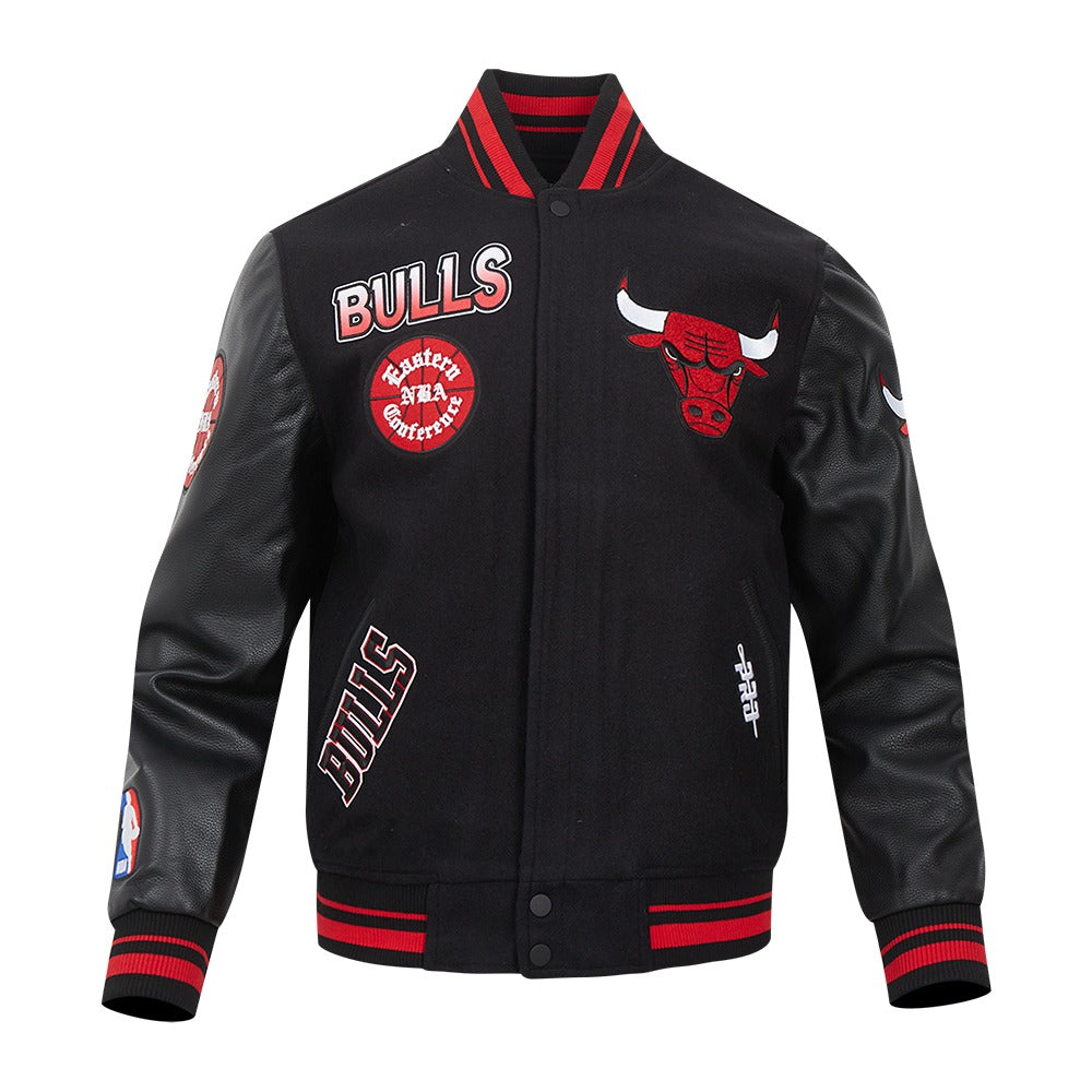 CHICAGO BULLS TURN IT UP M RIB WOOL VARSITY JACKET