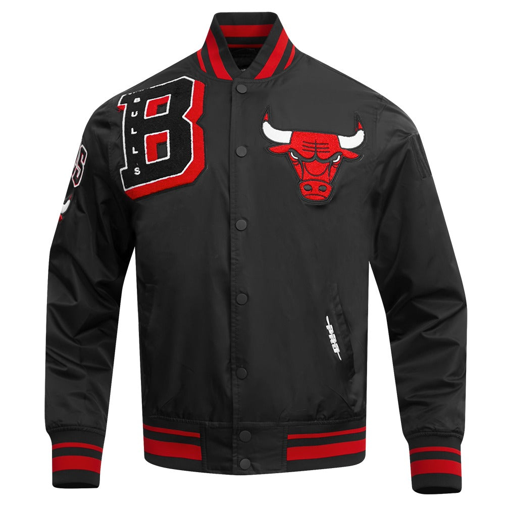 CHICAGO BULLS MASH UP RIB SATIN JACKET