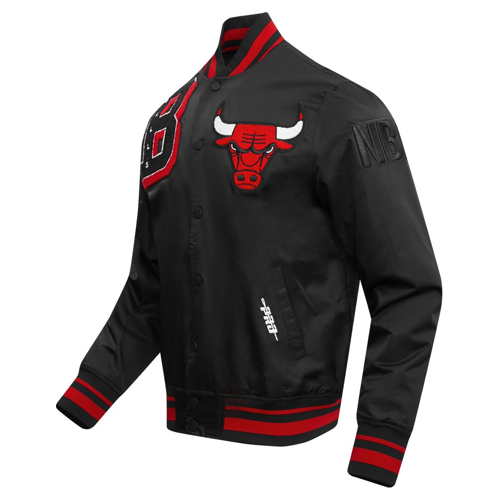 CHICAGO BULLS MASH UP RIB SATIN JACKET