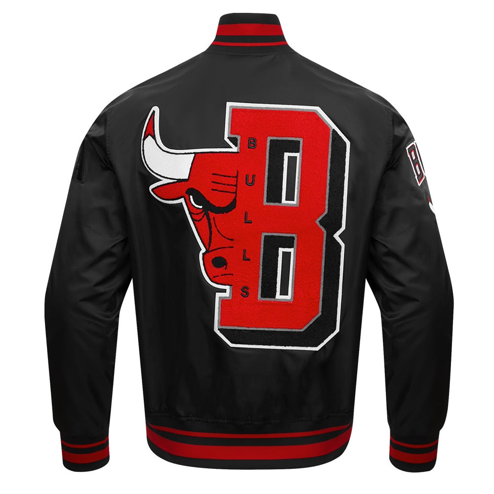 CHICAGO BULLS MASH UP RIB SATIN JACKET